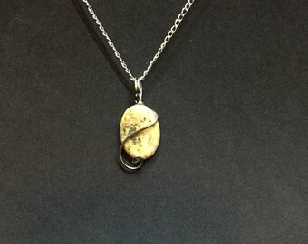 Wire Wrapped Stone Necklace