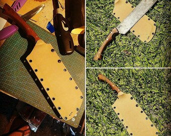 Hand forged camping/chopper knife
