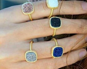 Druzy ring