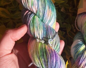 Hand dyed yarn - spring - sock - 50g skeins