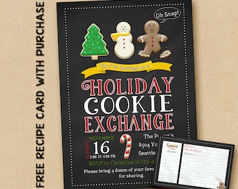 Cookie exchange invitation / Printable Invite