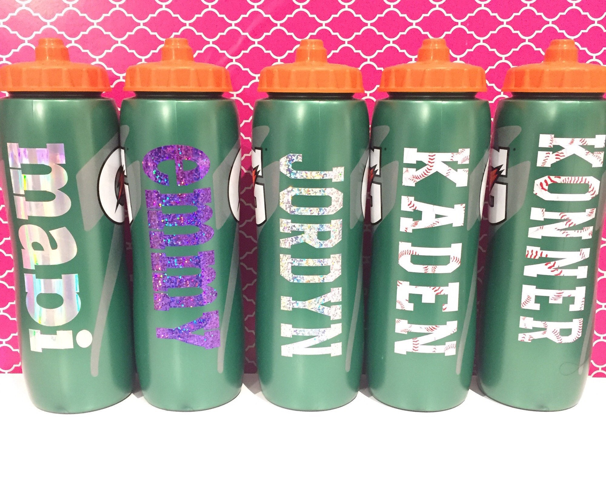 Personalized 32 Oz Gatorade Squeeze Water Bottle With Vinyl