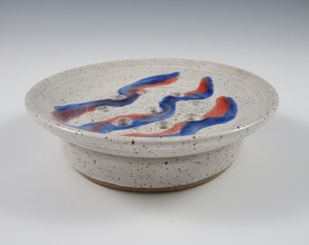 Ceramic Soap Dish ~ Pottery Soap Dish ~ Soap Dish ~ Draining Soap Dish ~ Two Part Soap Dish