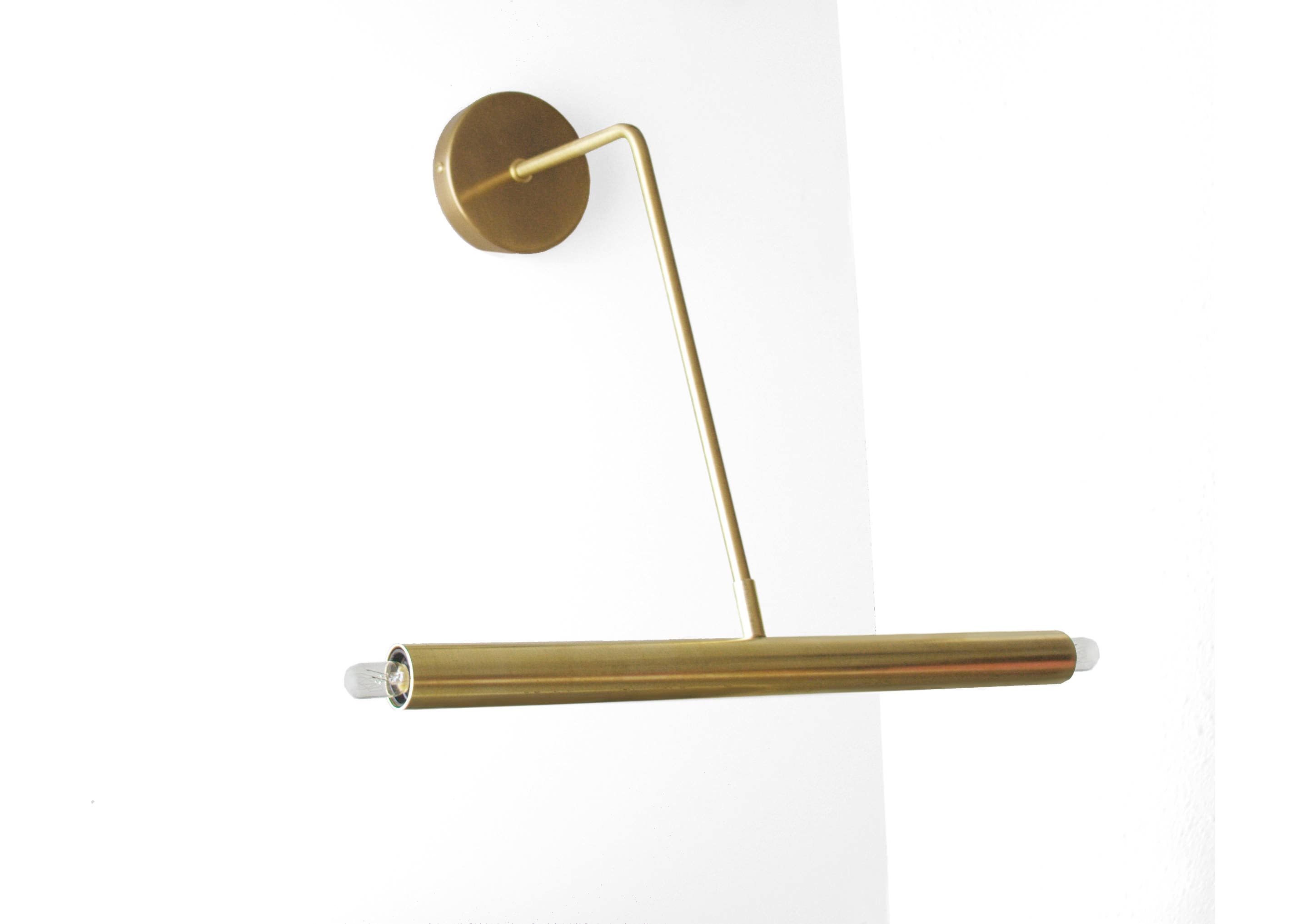 Midcentury Modern Bathroom Vanity  Wall Lights Ylighting