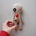 Voodoo Doll, Handmade Doll, Rag Doll, Halloween Decor, Softie Toy, Voodoo Plushie, Halloween Plush Doll
