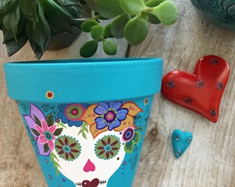 Made To Order ** Sugar Skull Planter