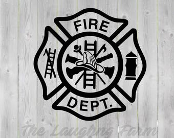 Maltese Cross SVG- Fire Dept logo - svg, dxf, eps, png, Pdf - Instant Download-Cut File, Clipart - Cricut Explorer - Silhouette Cameo