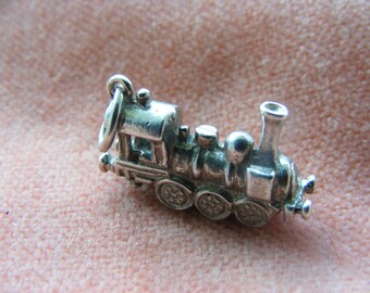 Vintage Sterling Silver Charm Locomotive train