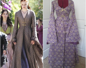 Sansa Stark Gown; Game Of Thrones Costume; GoT Cosplay; Medieval Gown; Houppelande Gown; Renaissance Gown