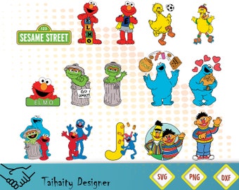 Sesame street svg file/ Sesame street svg dxf png/