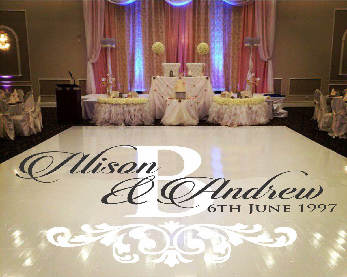 Wedding Dance Floor Decal Wall Decal Vinyl Sticker Decals Art