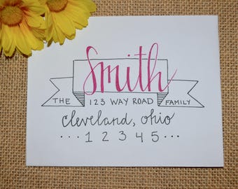 Handwritten Envelopes \\ Envelope Addressing