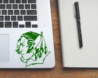 MANY COLORS&SIZES fighting sioux decal, und north dakota sticker, trackpad decals, macbook laptop stickers, cornhole decals, ipad stickers