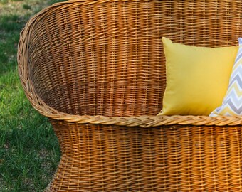 14" Sunshine Yellow Zippered Pillow Cover