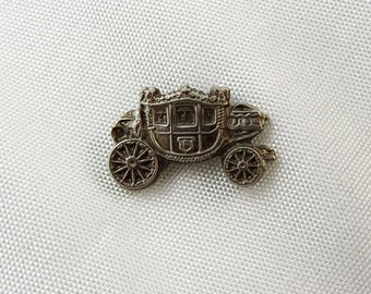 Vintage Tie Pin Tack Old Carriage