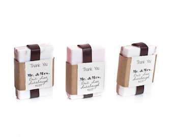 30 bars of 4 oz soap tag and ribbon