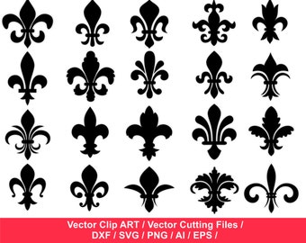 Fleur De Lis Clipart, Fleur De Lis svg, Fleur De Lis Silhouette, Fleur de Lis Clip Art, Fleur de Lis Clip Art, Fleur-de-lis