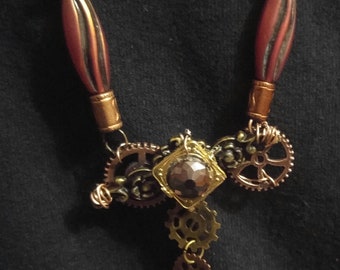 custom made steampunk necklace