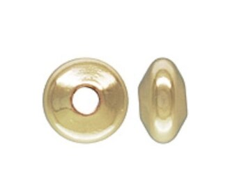 14k Gold Filled 3.6x2mm Saucer Beads 10pcs