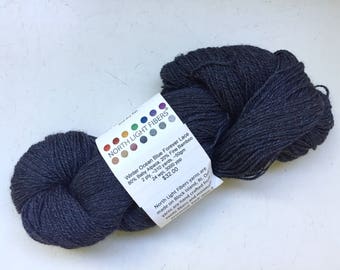 50% Off Handpainted Alpaca Bamboo Lace Yarn Deep Gray Blue 310 Yards