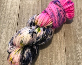 I Am Enough Hand Dyed Yarn Bulky Weight Superwash Merino Wool/Nylone Blend 100 Grams