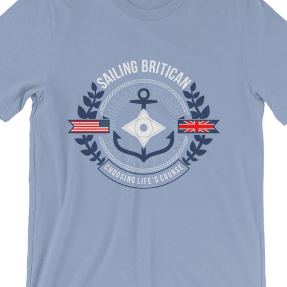 Men's Sailing TShirt Sailing T shirt Sailing Britican