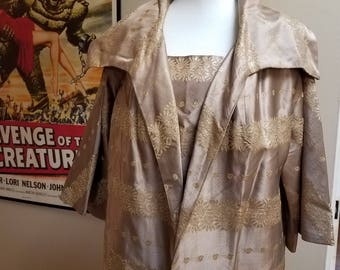 Rare 1950s Vintage Lilli Diamond Dress and Coat