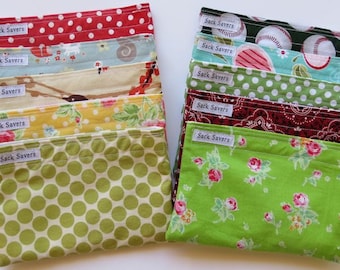 Reusable Snack Bags Any Two You Choose Fabric