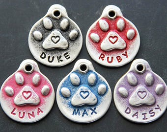 Pets Gifts Personalized Dog Tag for Dog Pet Tag Custom Pet ID Tag Dog ID Tag Pet Accessories Dog Name Tag Handmade Dog Collar Tag Pet ID Tag