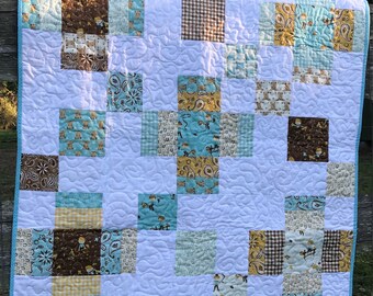 Baby quilt, little cowpoke quilt, cowboy quilt
