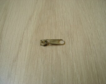 zipper slider bronze four millimeter