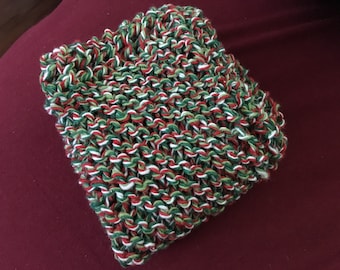 ONE knitted 100% cotton dishcloth/washcloth