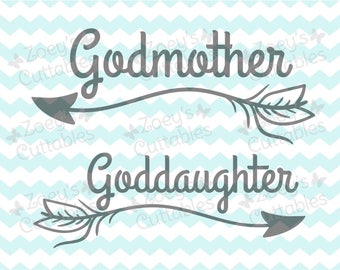 Download Best Godmother Ever Best Goddaughter Ever Cuttable SVG File