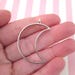 3 Silver Plated Moon Charms, Open Bezel Pendant, Crescent Moon Charms, Moon Pendants F236
