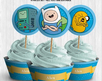 Adventure Time Cupcake Decor
