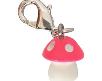 Stitch Marker Mushroom Pink