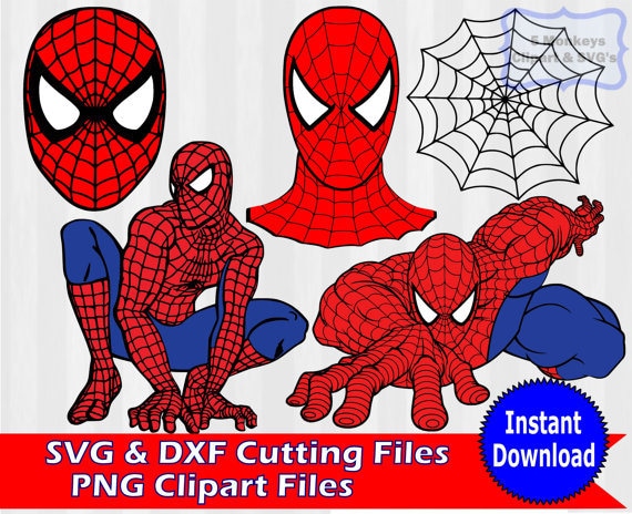 Download Spiderman Bundle Download, Spiderman Digital Clip Art, Spiderman SVG, PNG Files, SVG Files for ...