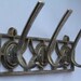 Set of 3 Soviet wall hooks. Set of Soviet coat hooks. Metal wall hook. Vintage Coat Hanger. Vintage wall hook.Aluminum Coat Rack. towel hook