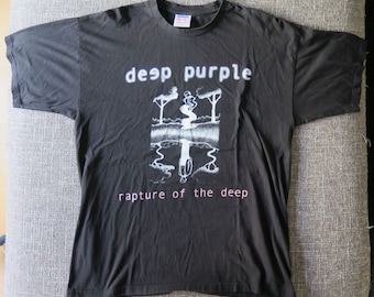 DEEP PURPLE "Éxtasis del profundo" tour camisa talla XL raro