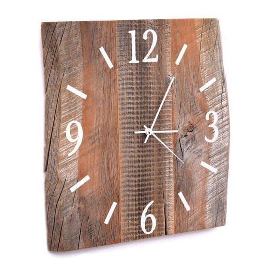 Barn Wood Clock Large Reclaimed Barnwood Wall Like This Item
