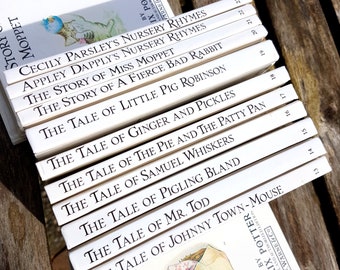 Beatrix Potter, set of 11, books 13 - 23, Vintage children'sbooks, hardcover collector books including Samuel Whiskers and Pigling Bland