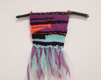 Purple and orange mini tapestry