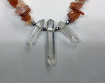 Carnelian and Quartz Beauty