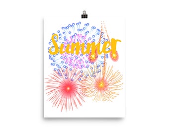 Summer Fireworks Postersummer shirts for women,summer shirts,summer shirts for men,summer shirts for teen girls,summer shirts for women plus