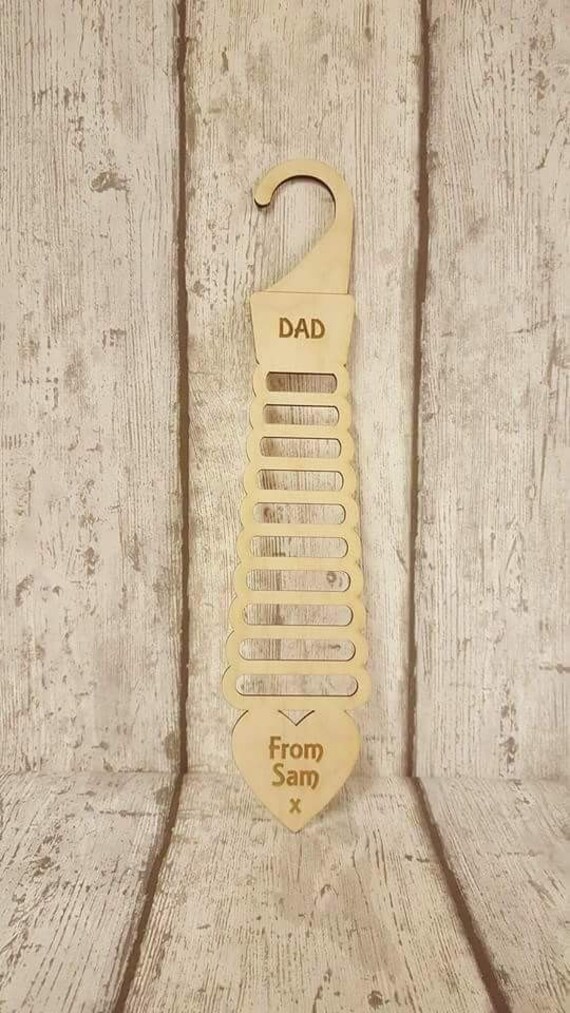 Father S Day Tie Holder Personalised Father S Day Tie Holder Personalised Gift For Him