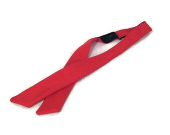 des années 50 crossover cravate rouge traverser Tie Rockabilly cravate rouge Rockabilly cravate des années 1950 rouge cravate noeud papillon rouge Crossover Bow Tie