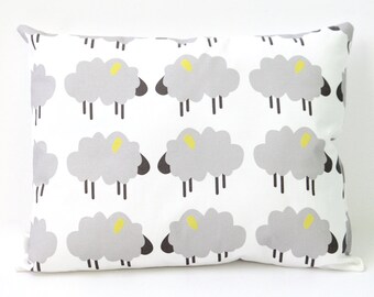 Sheep Pillow - Toddler Pillow - Crib Pillow - Sheep Baby Bedding - Neutral Baby Bedding - Toddler Pillow - Farm animal nursery