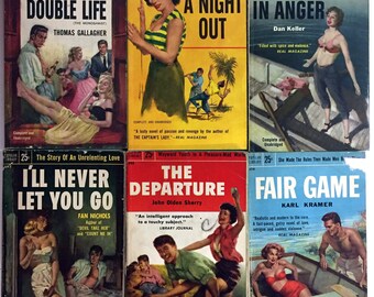 Six Bad Girls PULP FICTION Books