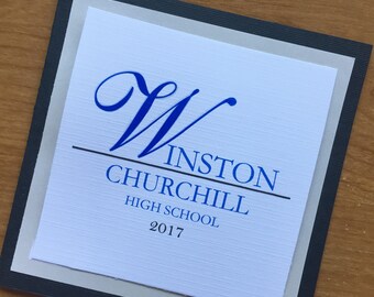 High School graduation announcement/Square Graduation Announcement/Unique Graduation Announcement
