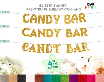 Candy Bar Banner, Sweet Bar Banner, Treats Banner, Sweet Table Decor, Candy Bar Sign, Dessert Bar Banner, Dessert Bar Sign, Candy Buffet
